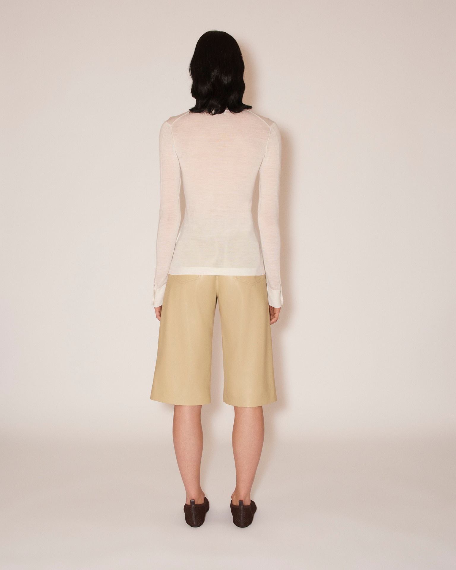 THALIA - Superfine merino cardigan - Creme - 3