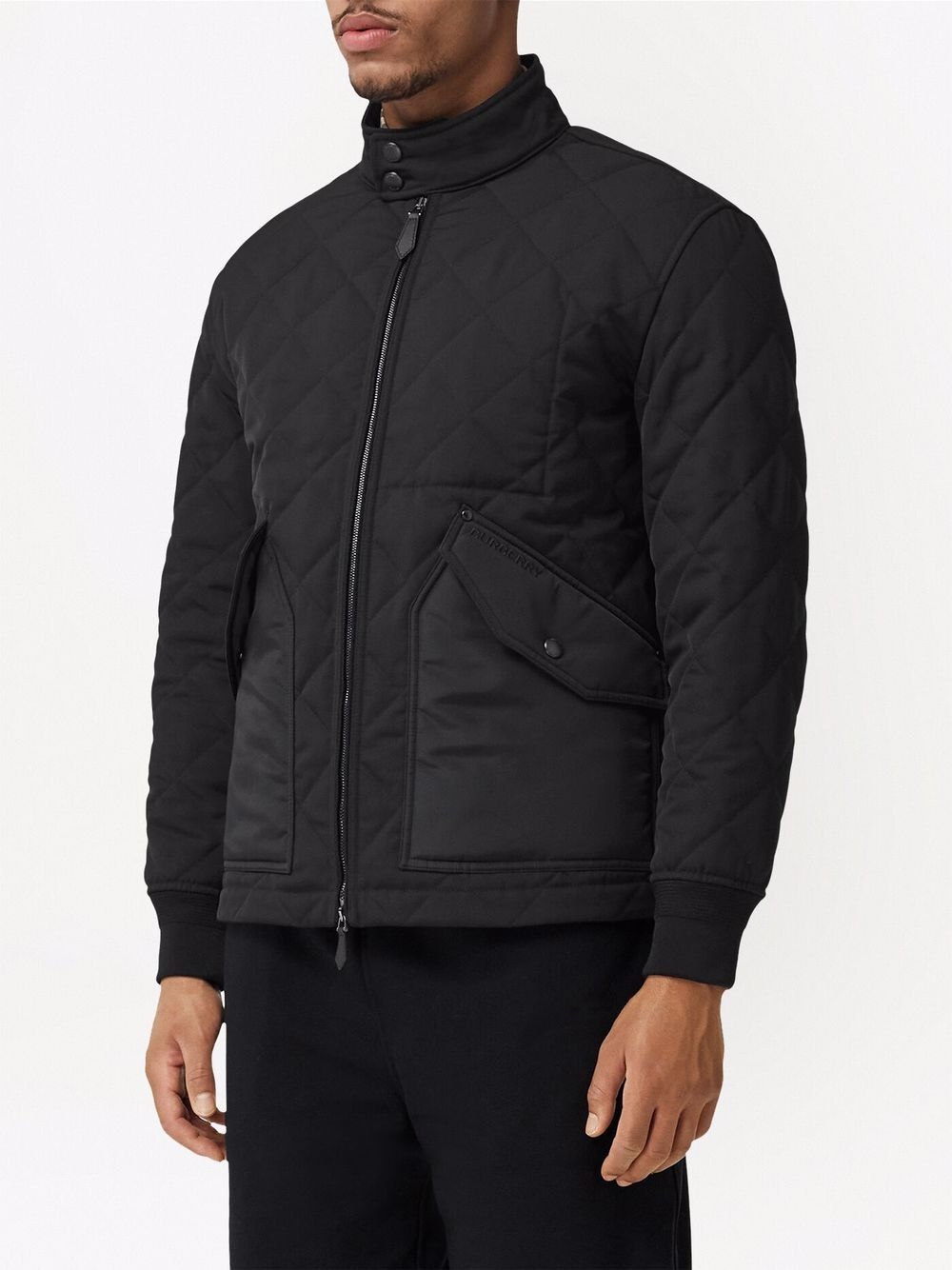 diamond-quilted thermoregulated jacket - 3