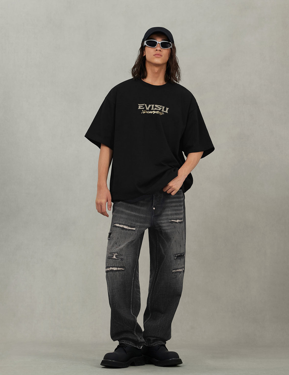 7-Pocket Design Washed Relax Vintage Straight Fit Jeans #2030 - 5