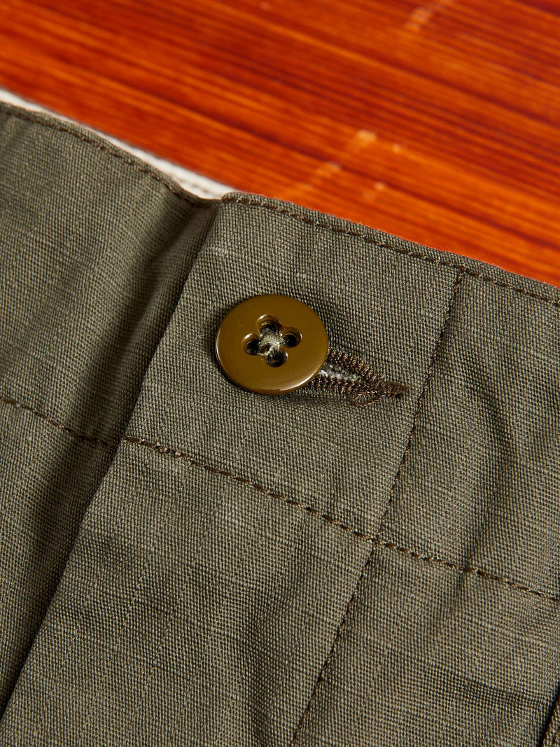 Fatigue Pants in Olive Heavyweight Cotton Ripstop 5