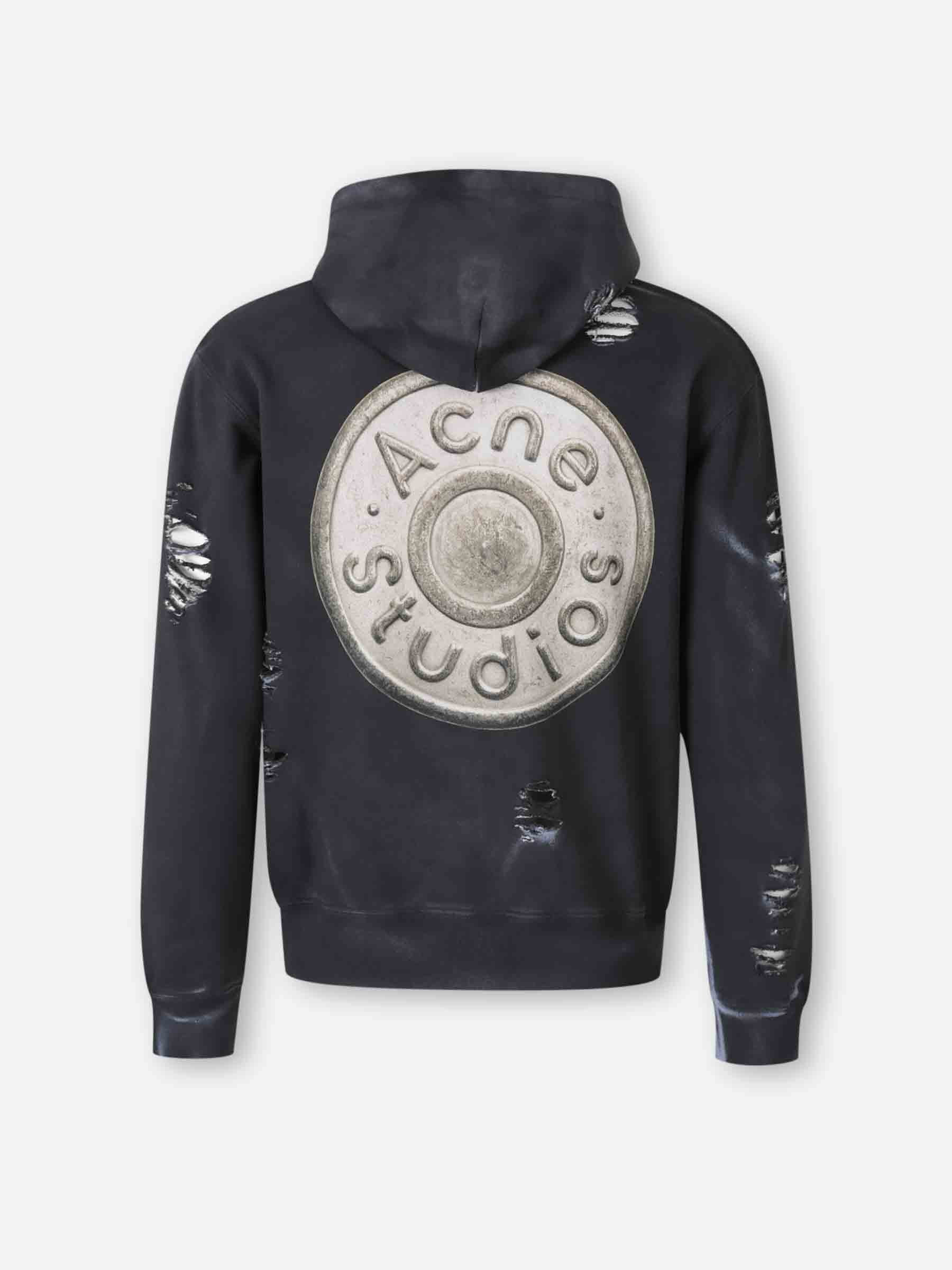 HOODED ZIPPER SWEATSHIRT - 2