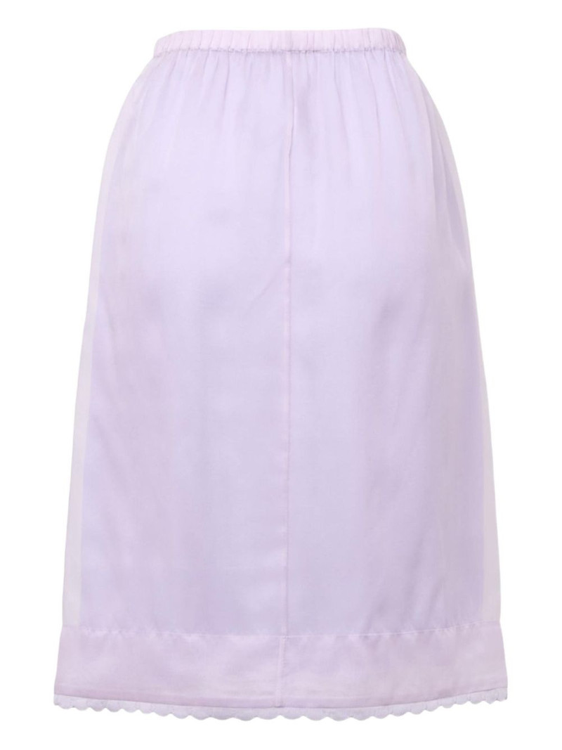 N°21 elastic-waist silk midi skirt outlook