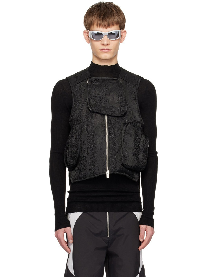 Black Pooled Vest 1