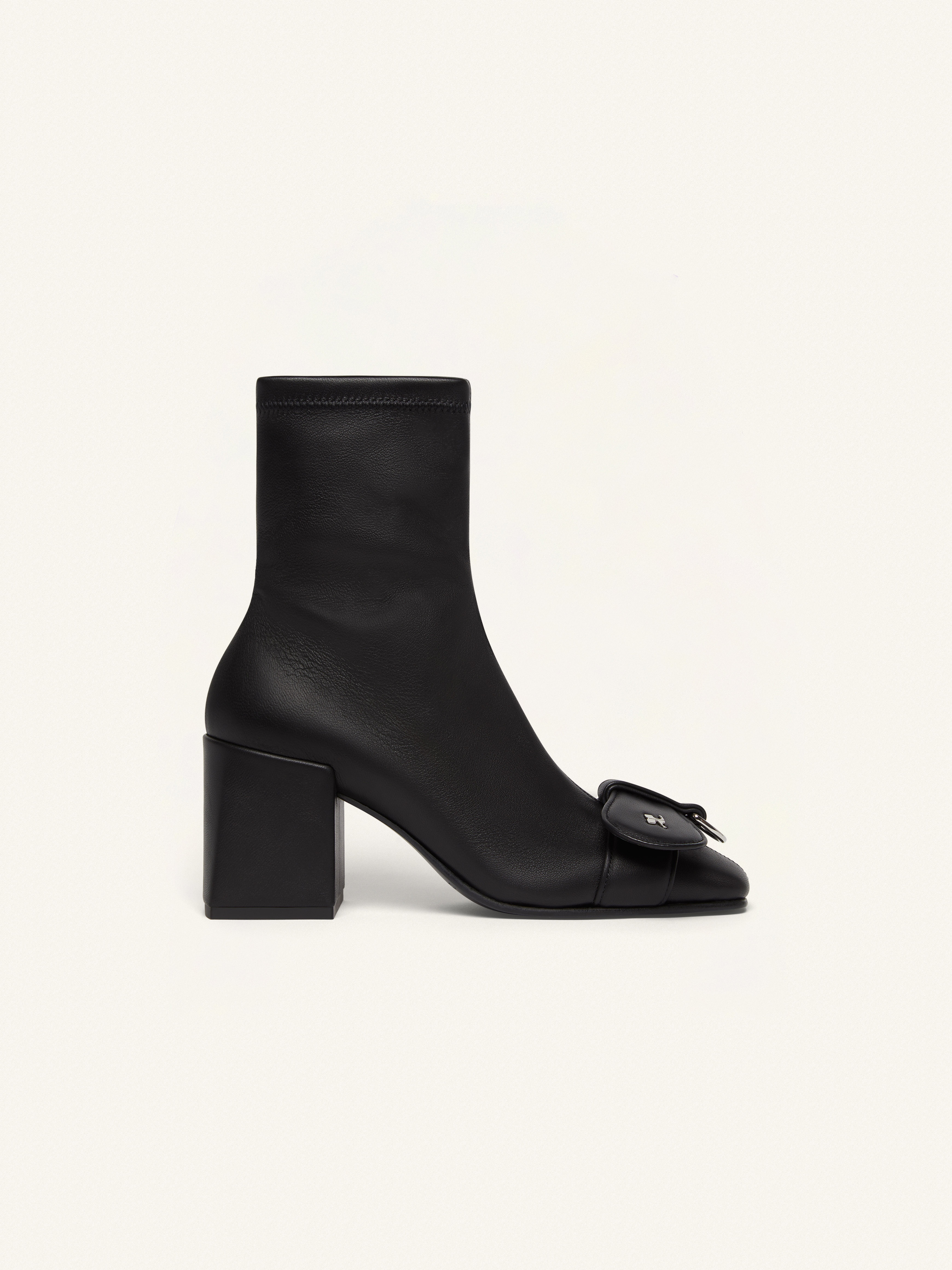 LOOP LOOP LEATHER ANKLE BOOTS - 1