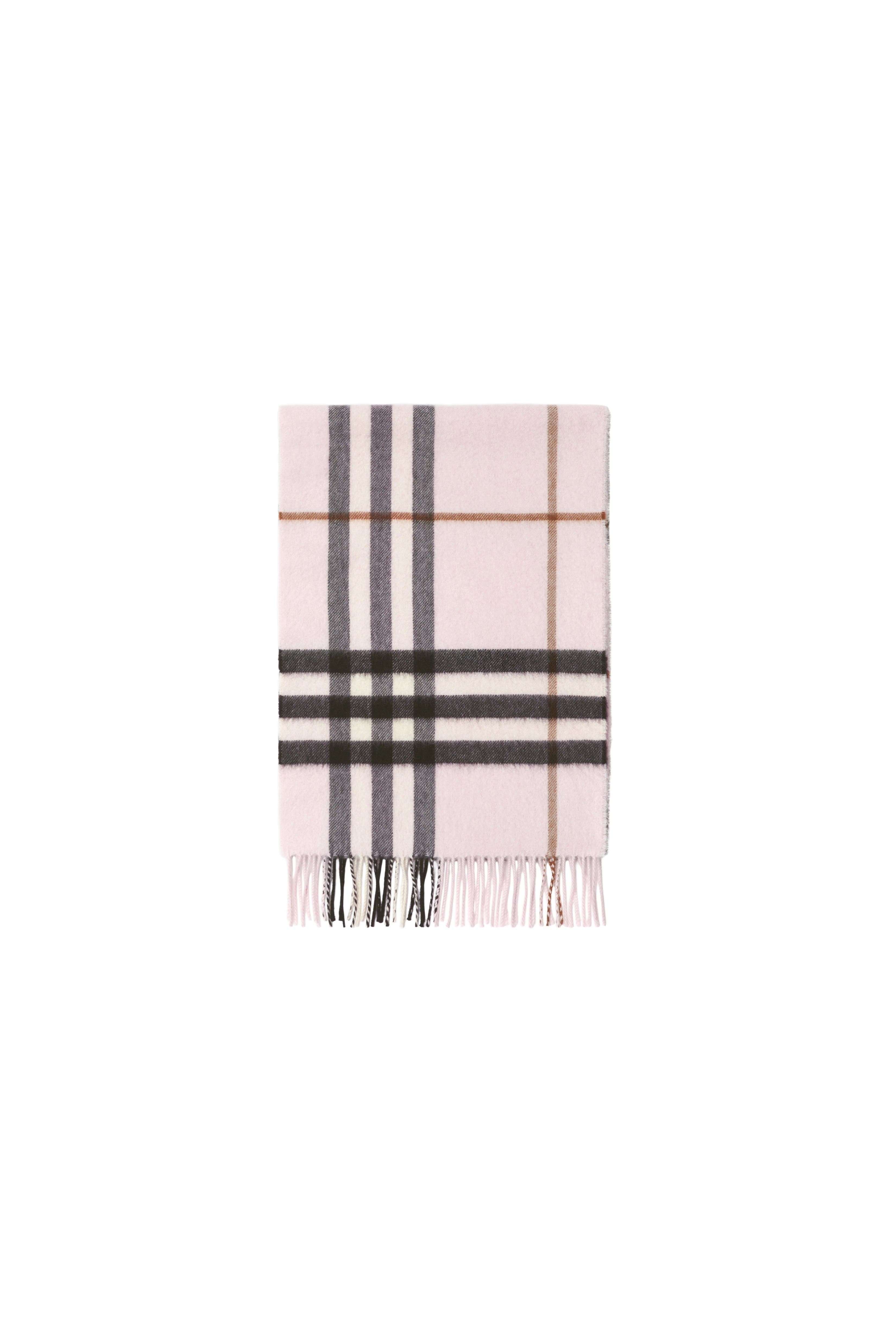 burberry Check Cashmere Scarf in Pale Candy Pink at Nordstrom - 6