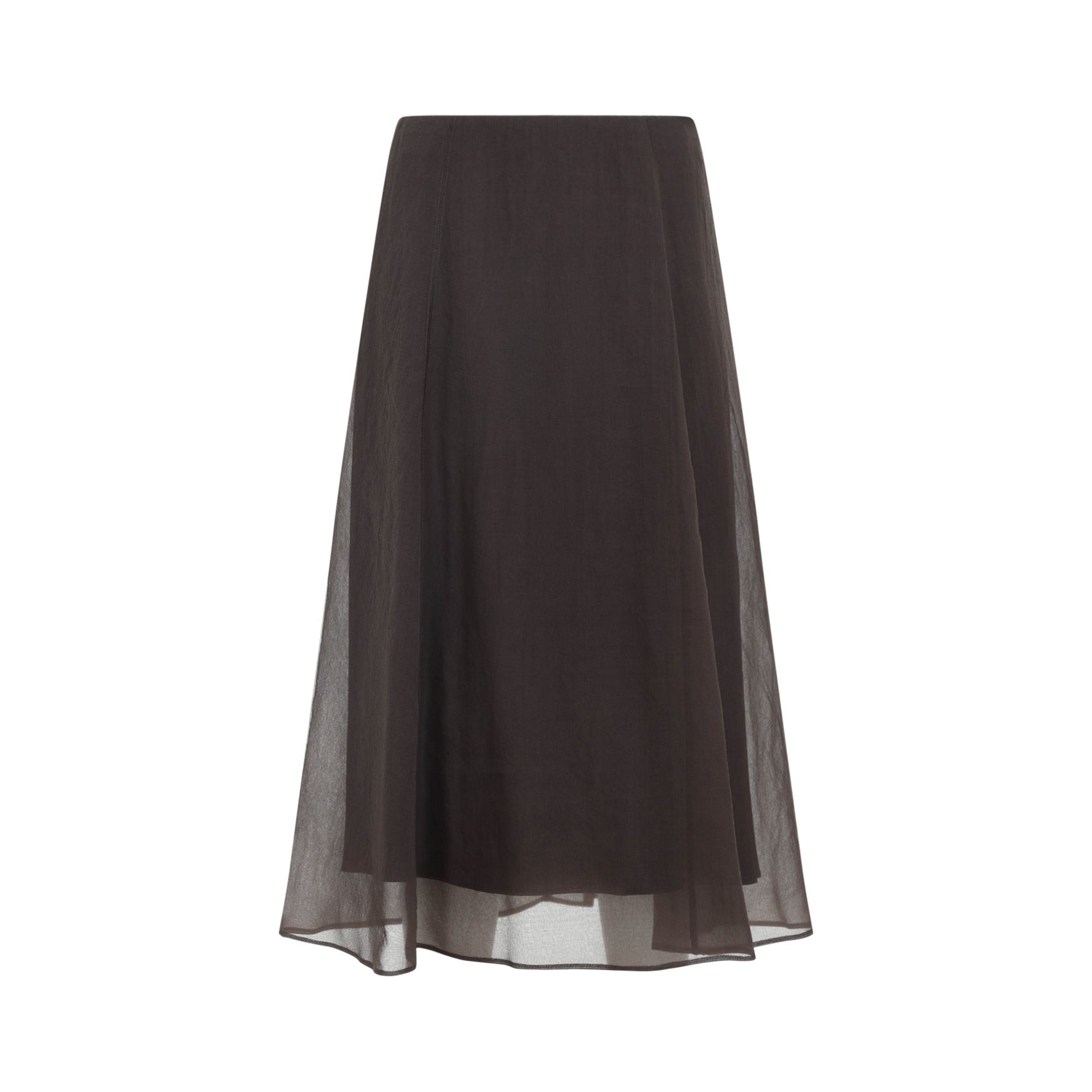 Brunello Cucinelli Silk Midi Skirt Women - 1