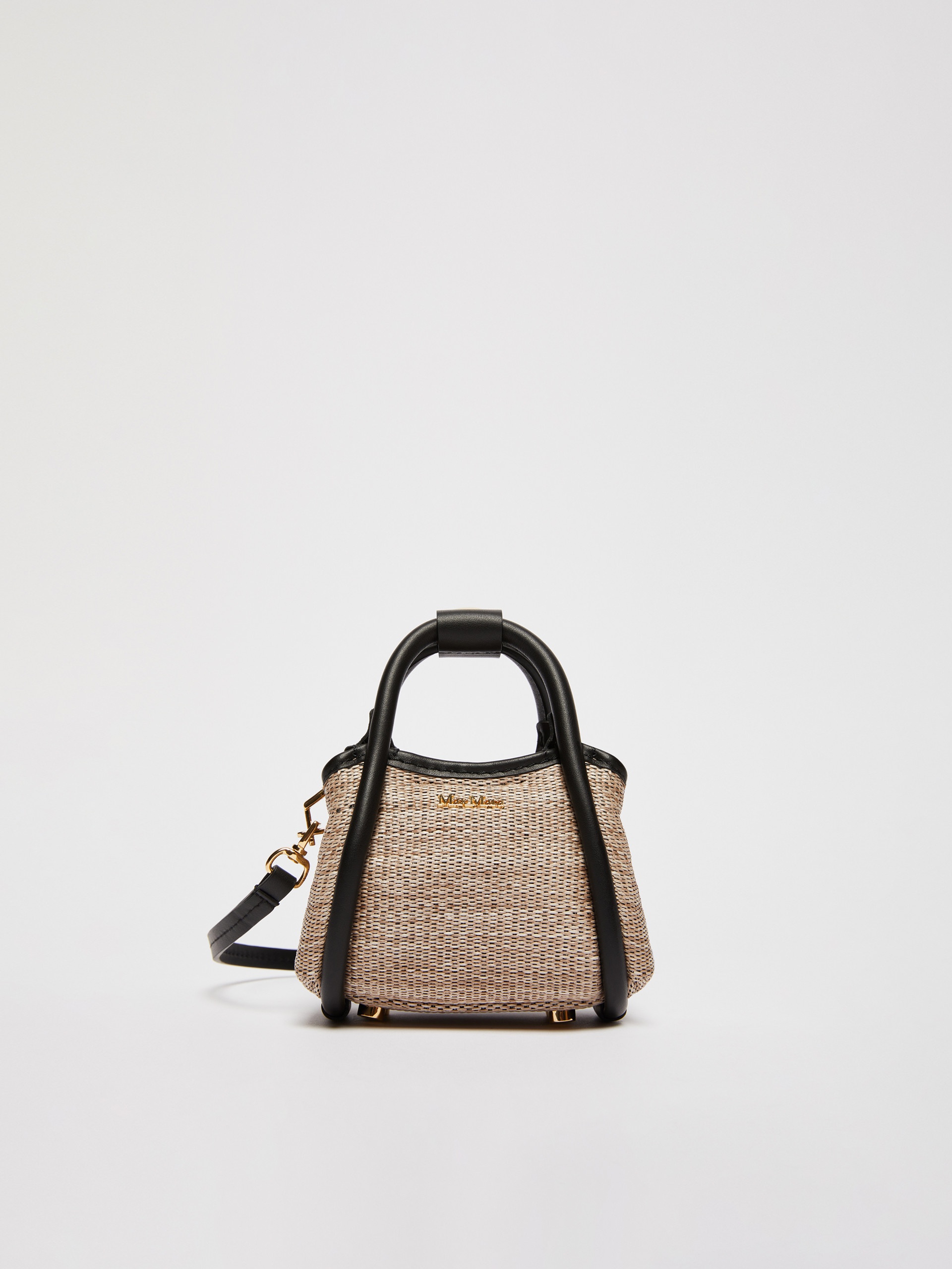 国内発送 Max Mara Marine ラフィア エフェクト Extra small bag マリン] ラフィア エフェクト エクストラ スモール バッグ