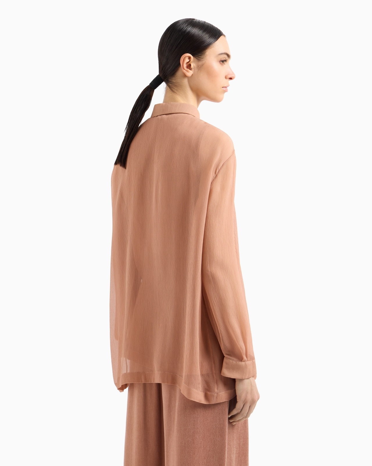 SILK CRÉPON LOOSE SHIRT - 3