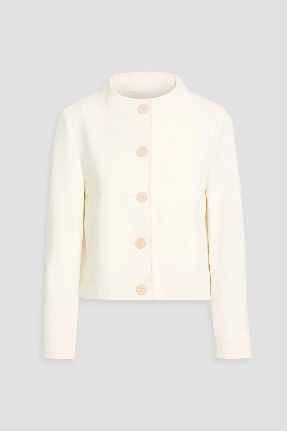 Lamine wool-blend crepe jacket - 1
