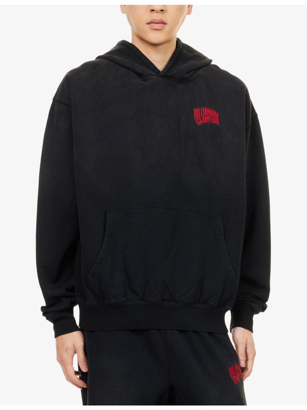 Oversized Embroidered-Logo Cotton Hoody - 3