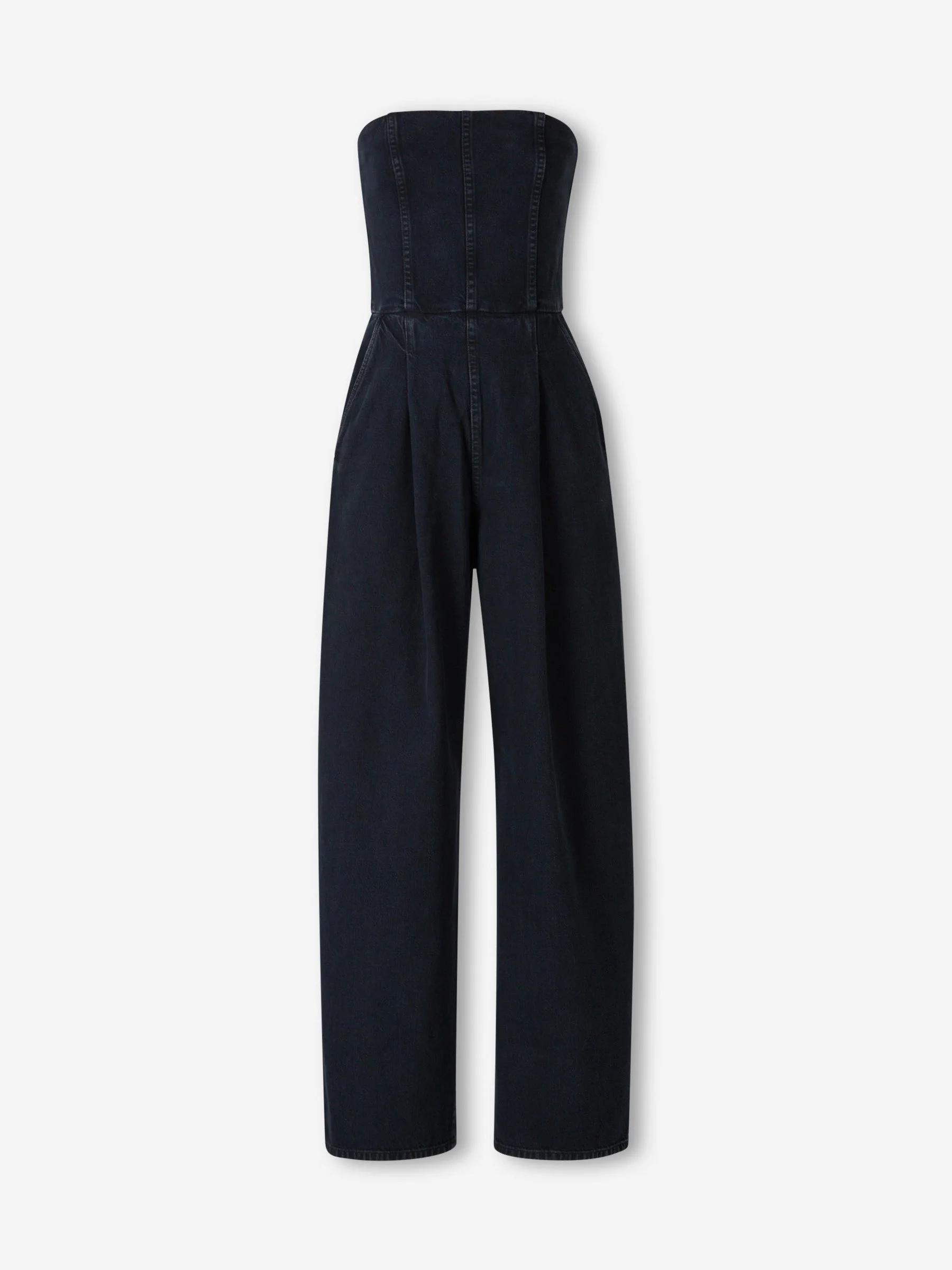 AGYNESS DENIM JUMPSUIT - 1