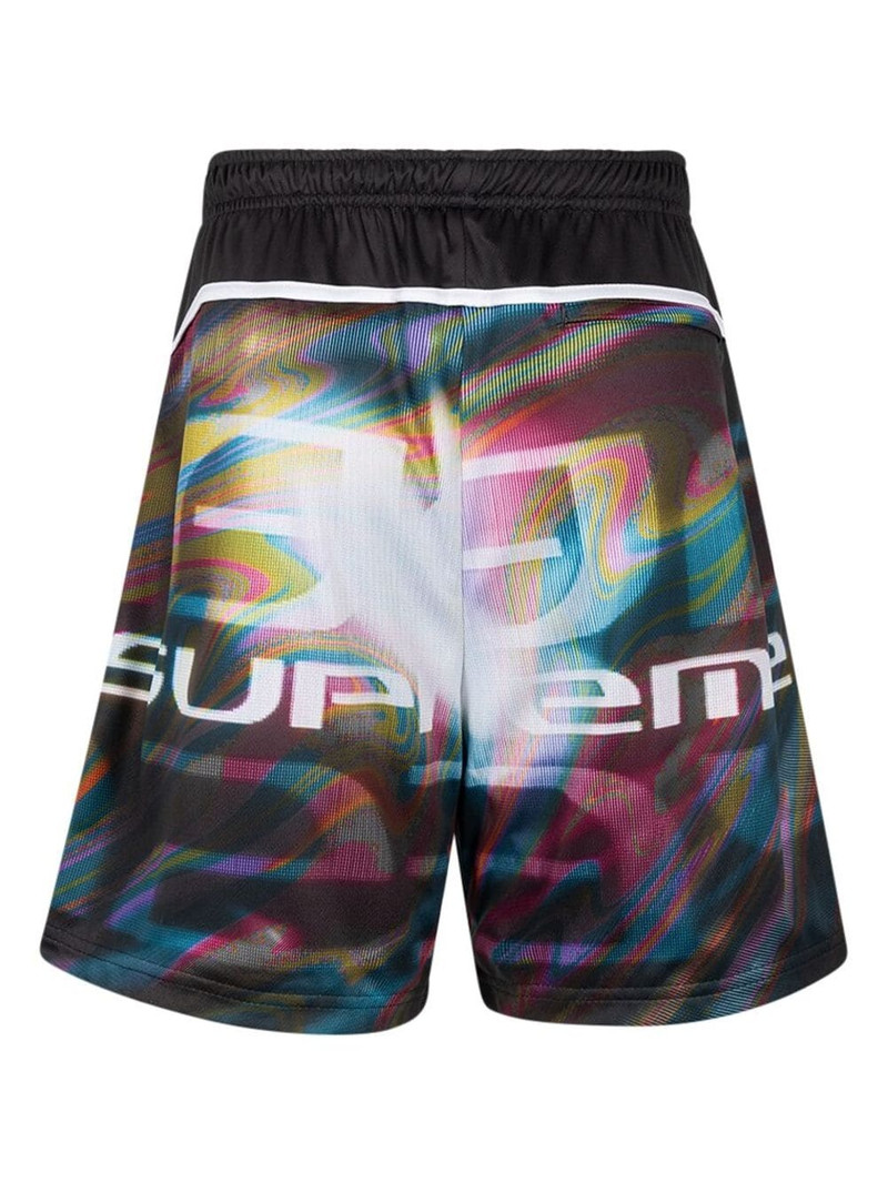 Supreme Feedback Soccer printed shorts outlook