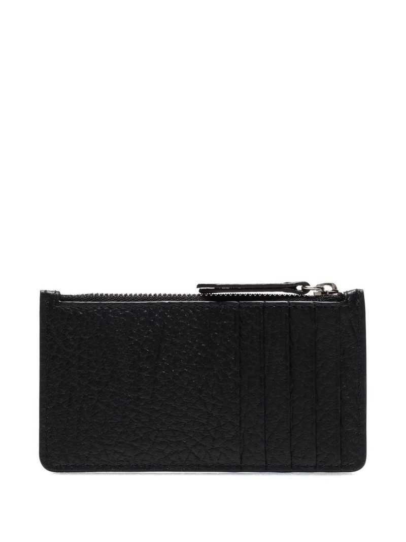Maison Margiela zip-fastening leather card holder outlook