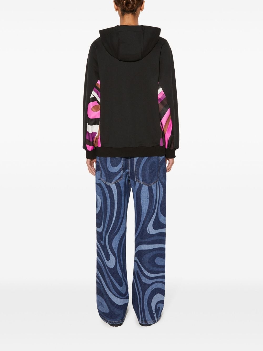 Iride-print hoodie - 4
