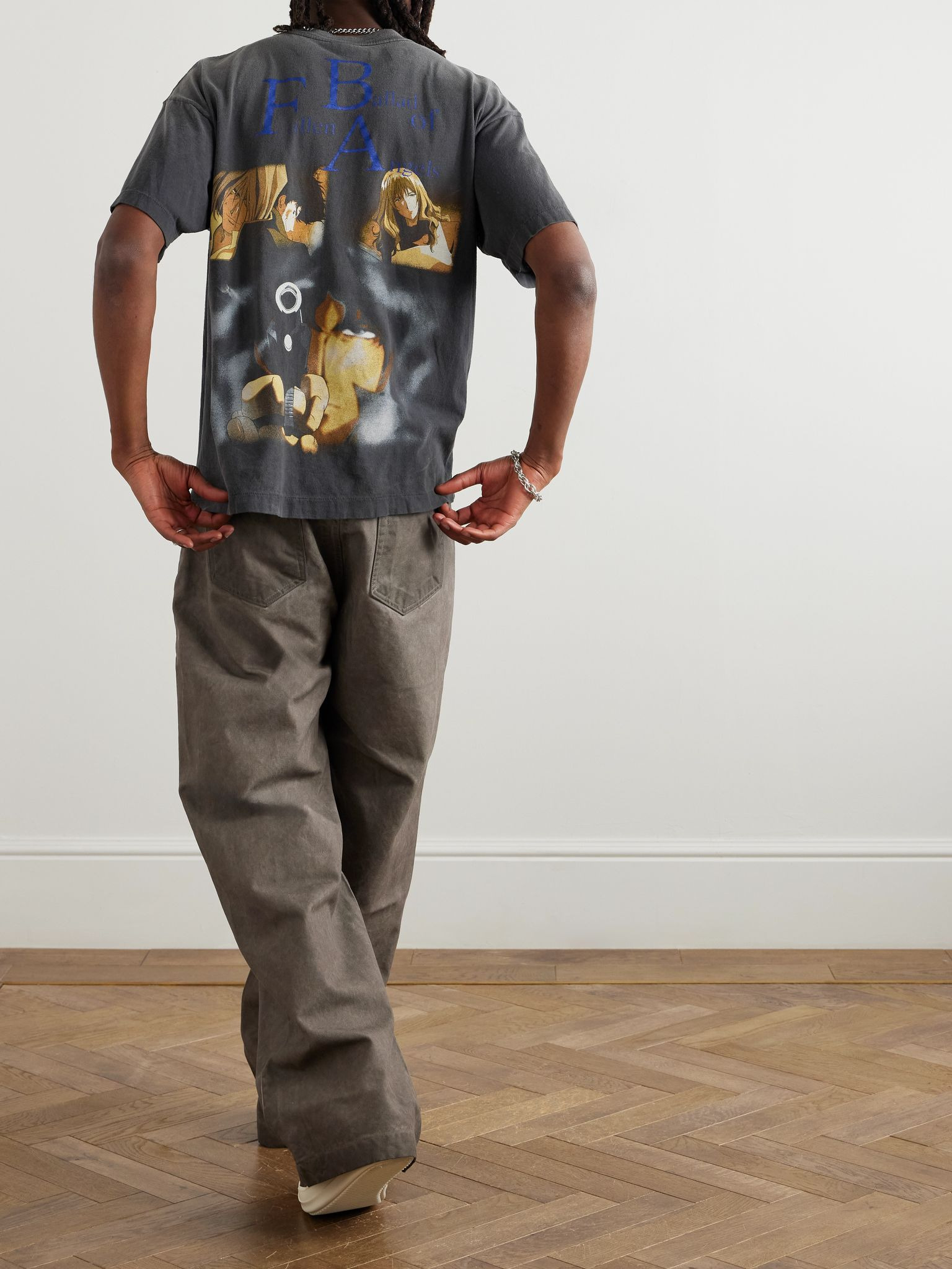 + Cowboy Bebop Printed Cotton-Jersey T-Shirt Black - 2