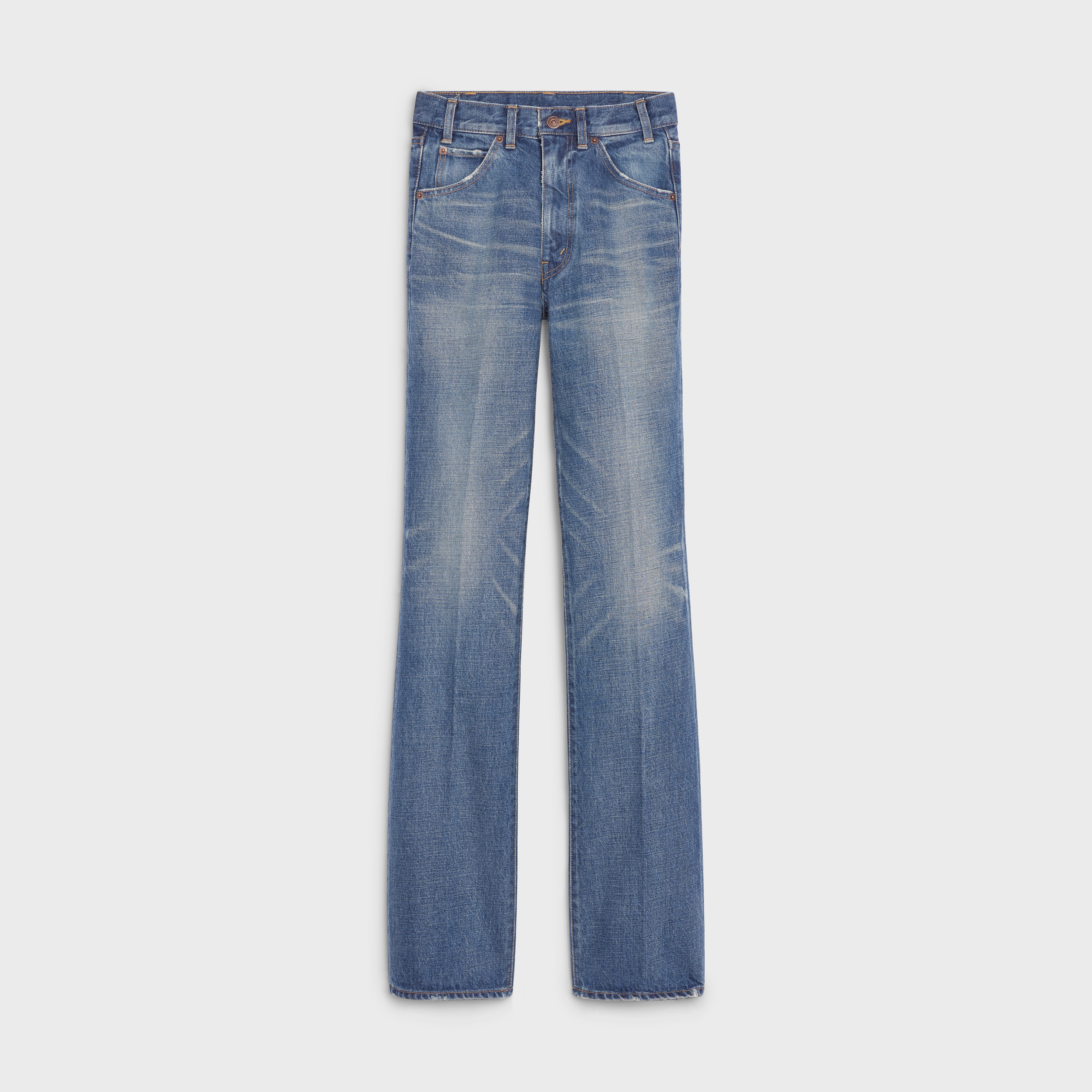 FLARED JEANS IN UNION WASH DENIM TWILL - 5