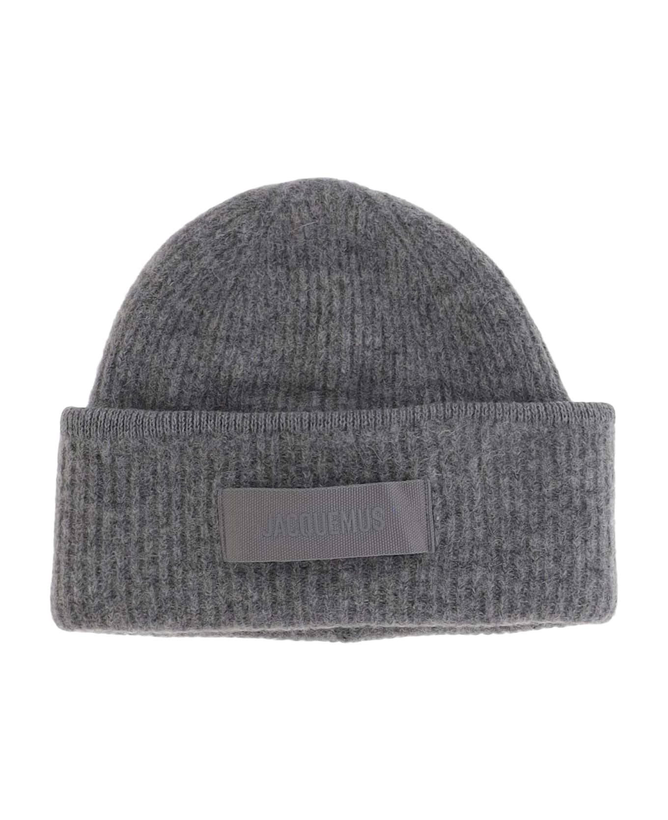 Wool Blend Beanie With Logo - 1