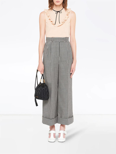 Miu Miu sablé sleeveless top outlook