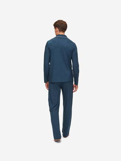 Derek Rose Men's Pyjamas Basel Micro Modal Stretch Navy outlook