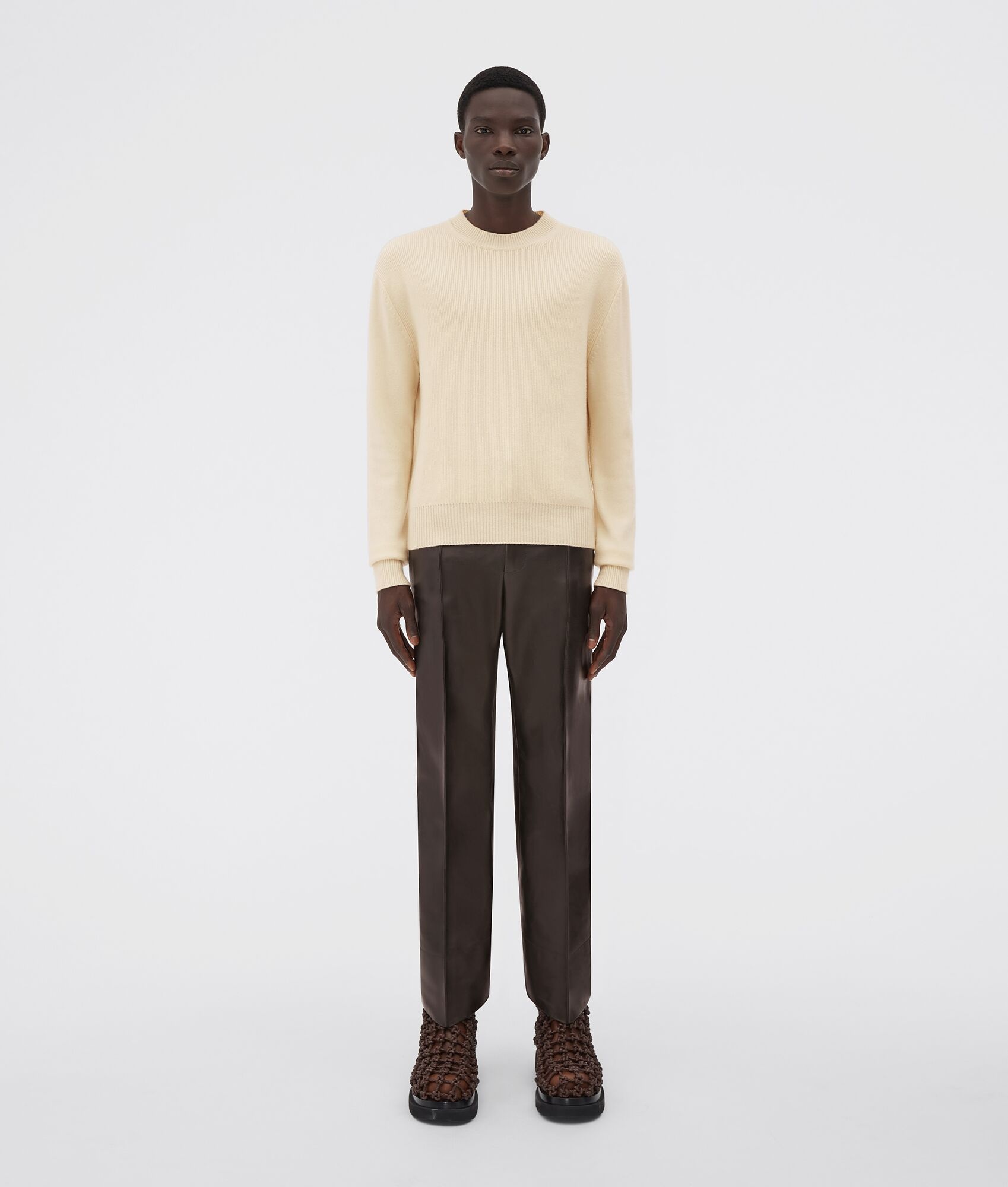 medium weight compact cashmere jumper - 1