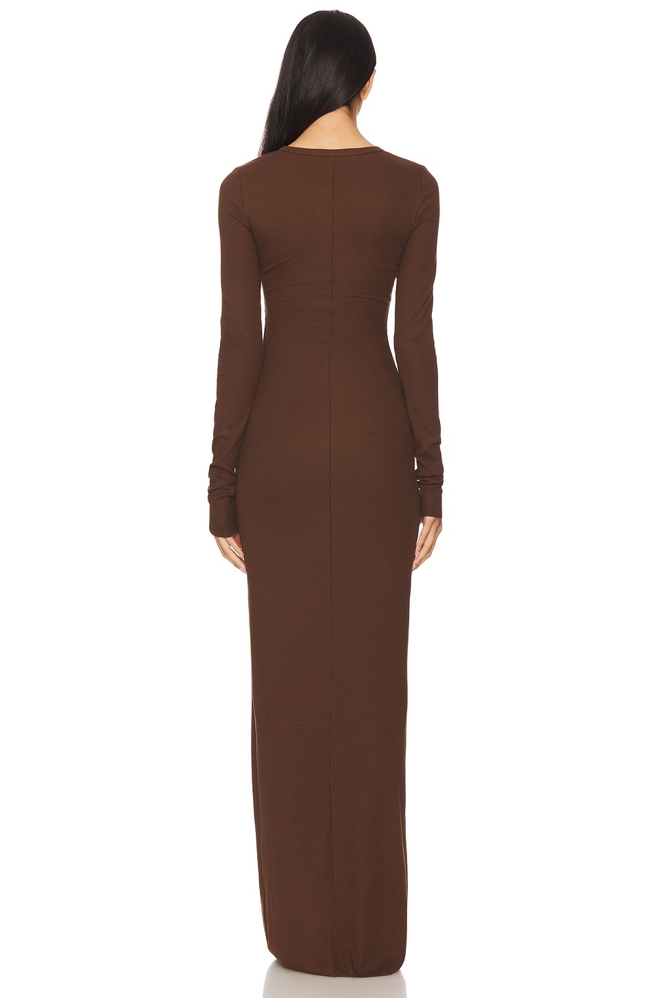 Long Sleeve Crewneck Maxi Dress - 3