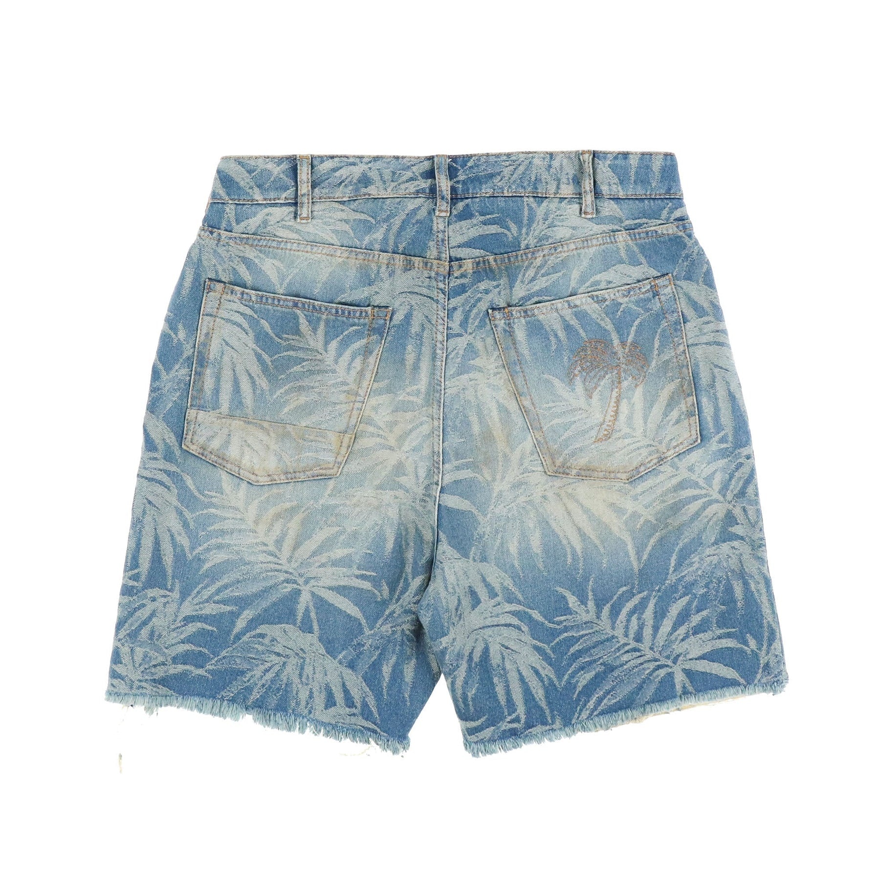 JUNGLE DENIM SHORTS / LIGHT BLU OFF - 2