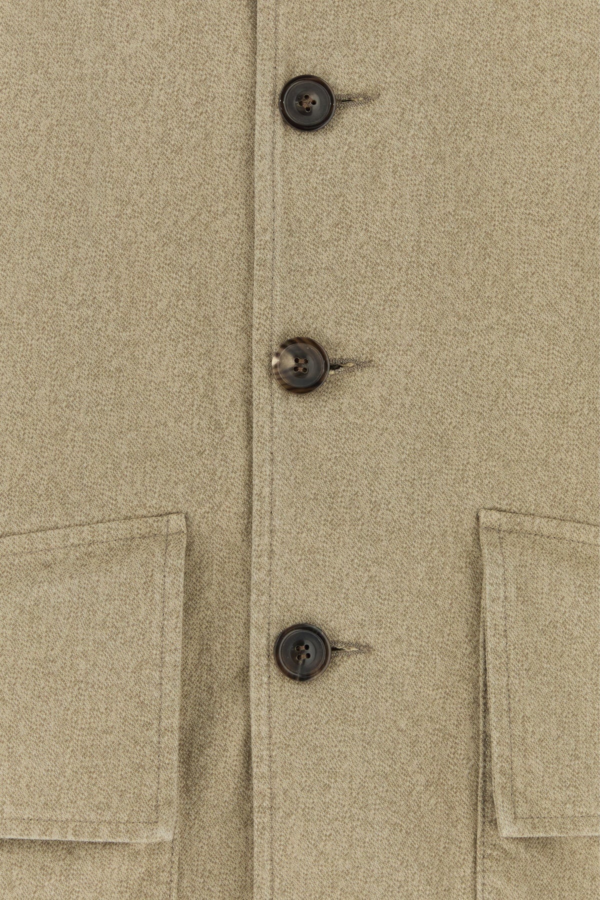 Melange cappuccino cotton blazer - 3