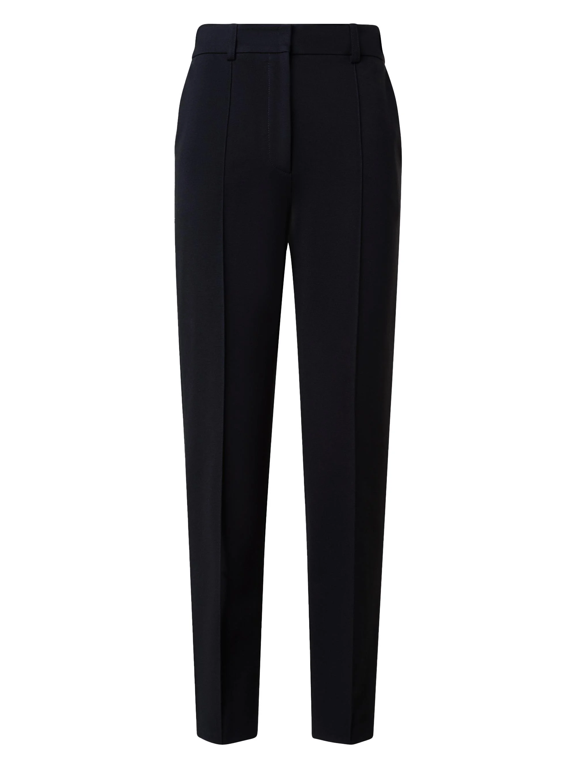 Women's Ferry Jersey Mid-Rise Tapered-Leg Pants - Black - 1