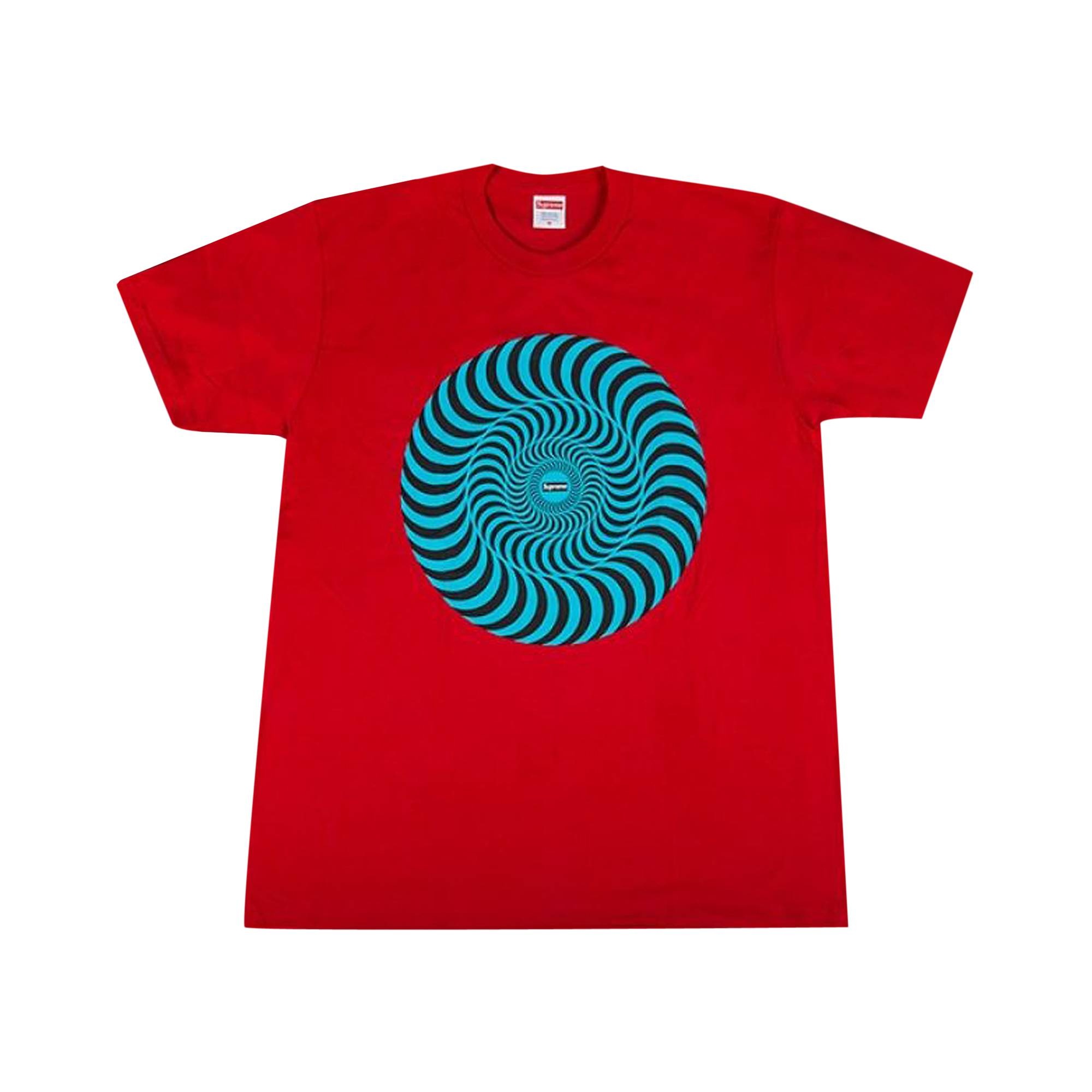 Supreme x Spitfire Classic Swirl T-Shirt 'Red' - 1