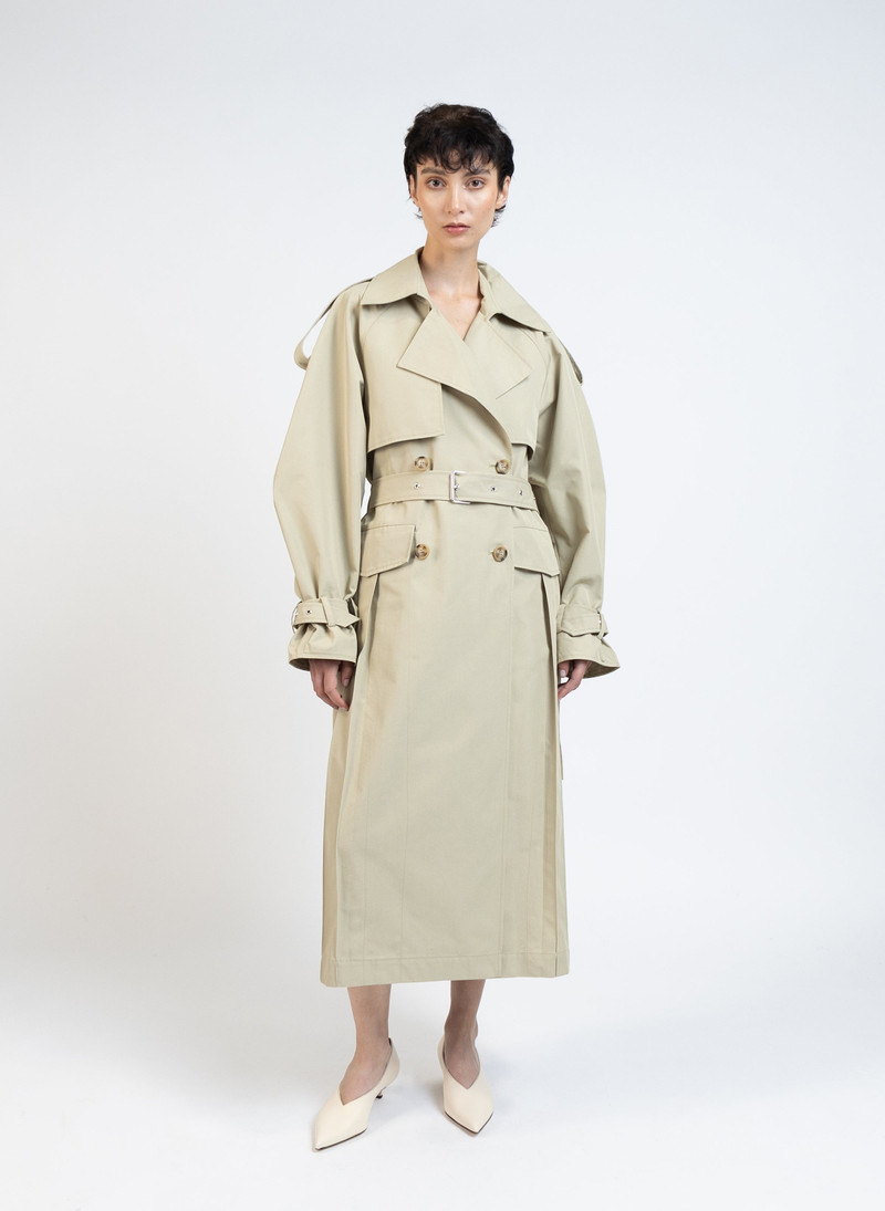 Gabardine Trench Coat/Beige 1