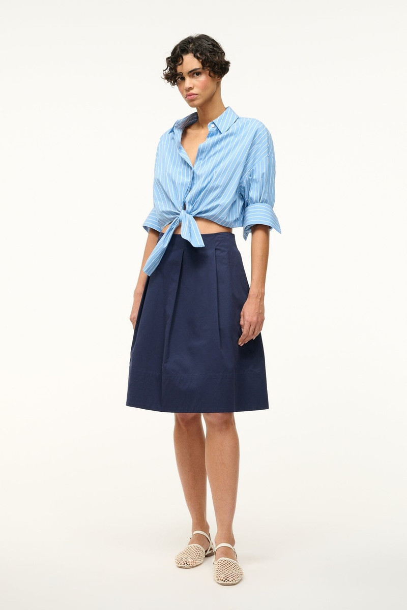 STAUD LISA TOP AZURE PINSTRIPE 3