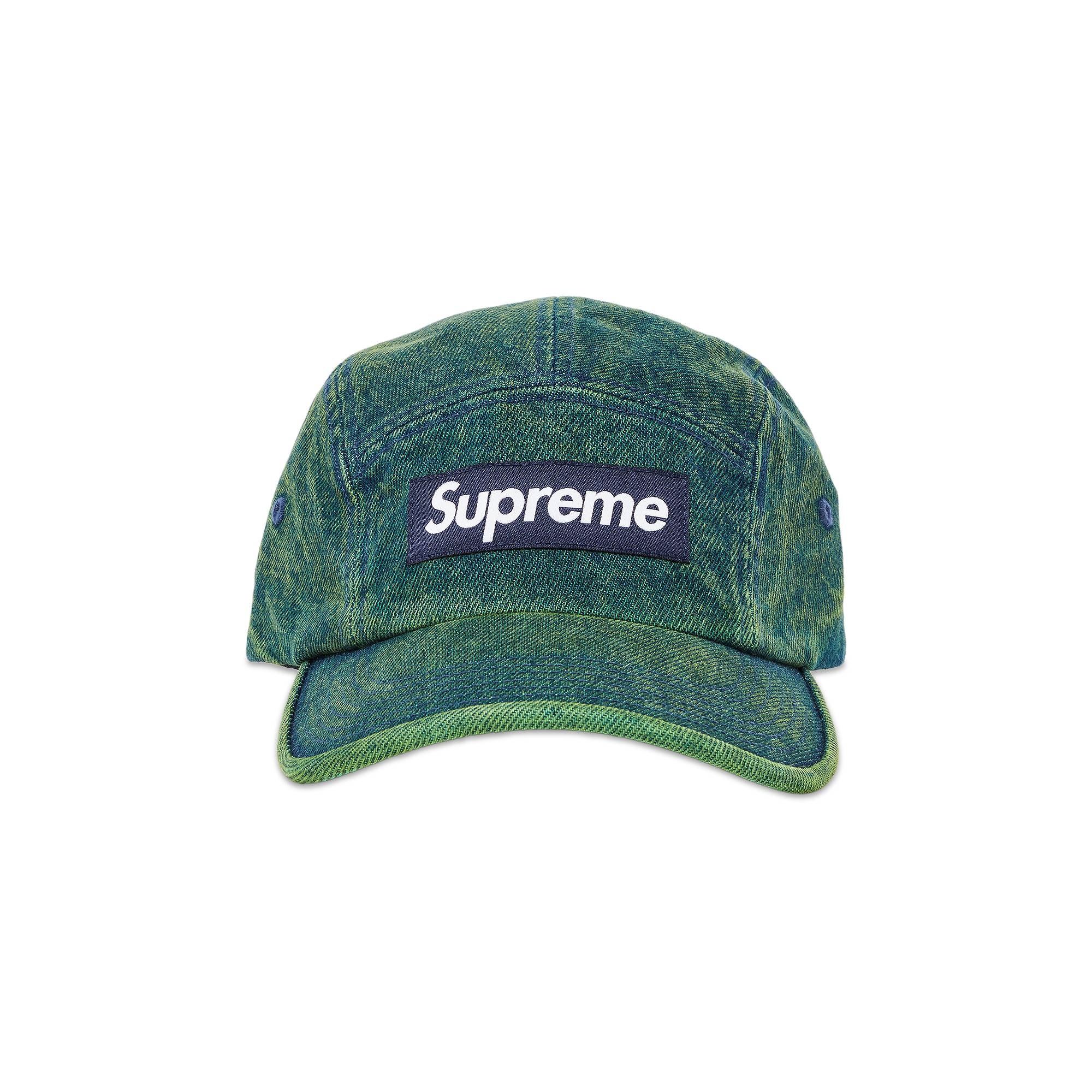 Supreme Denim Camp Cap 'Overdyed Green' - 1