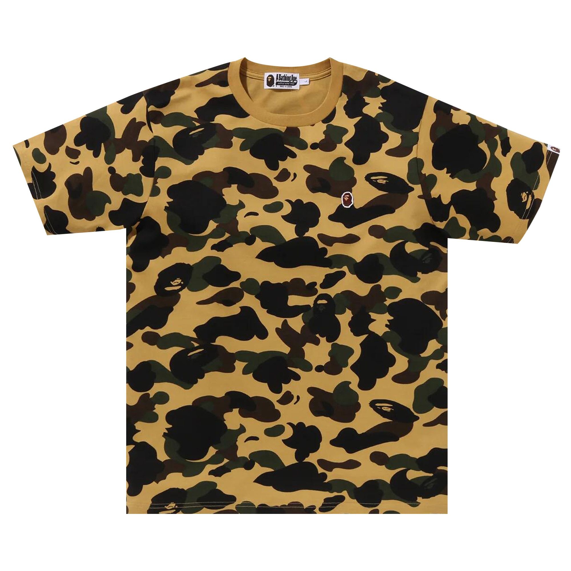 BAPE 1st Camo One Point Tee 'Yellow' - 1