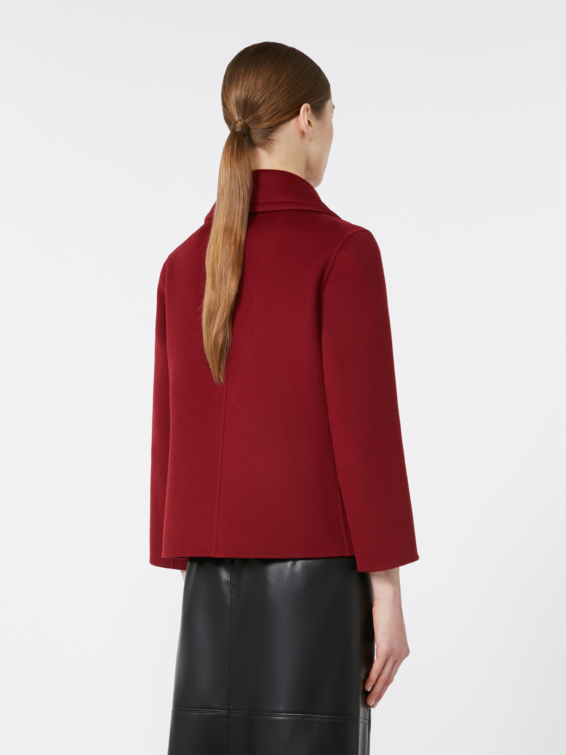 ELISE Wool drap pea coat - 4