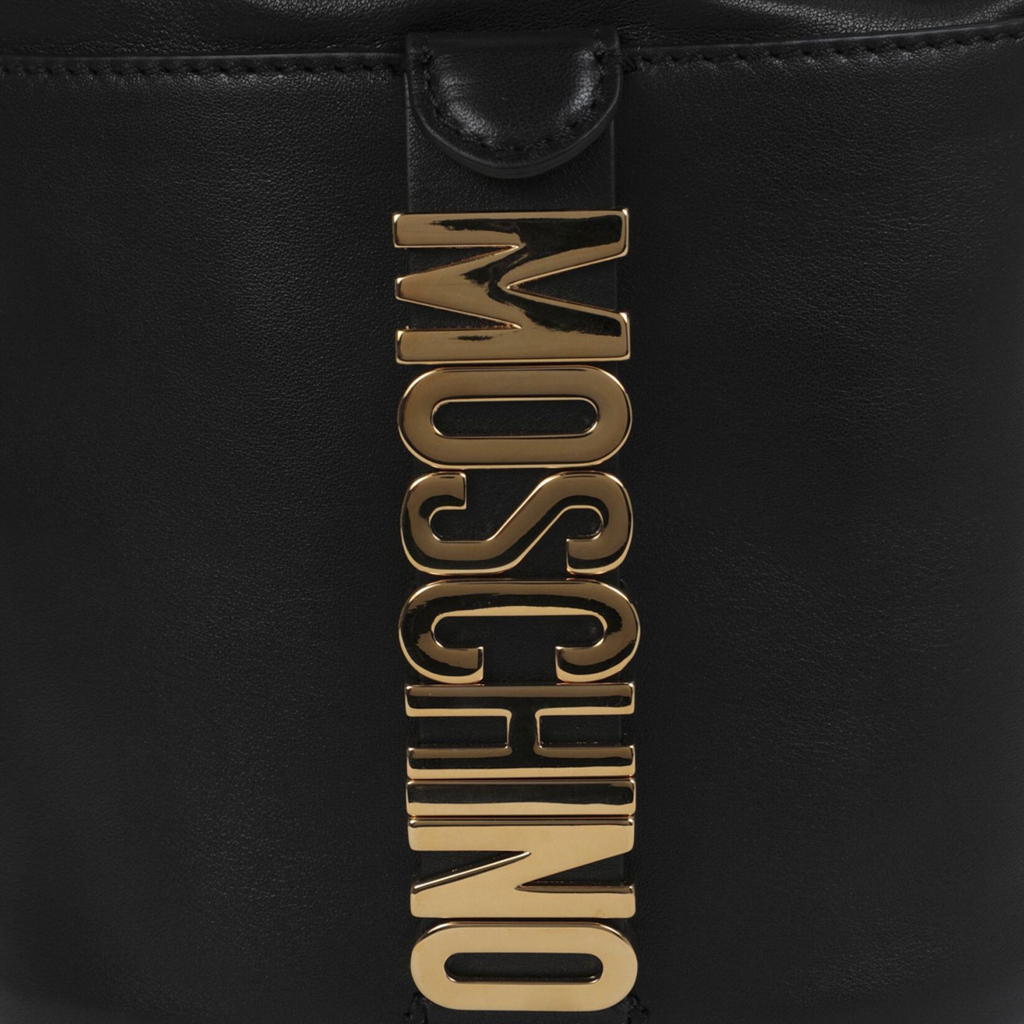 Moschino Logo Bucket Bag 'Black' - 3