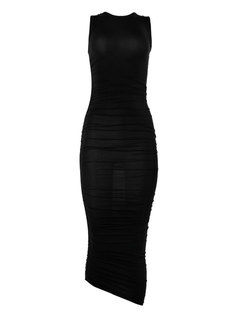 sheer drape dress 1