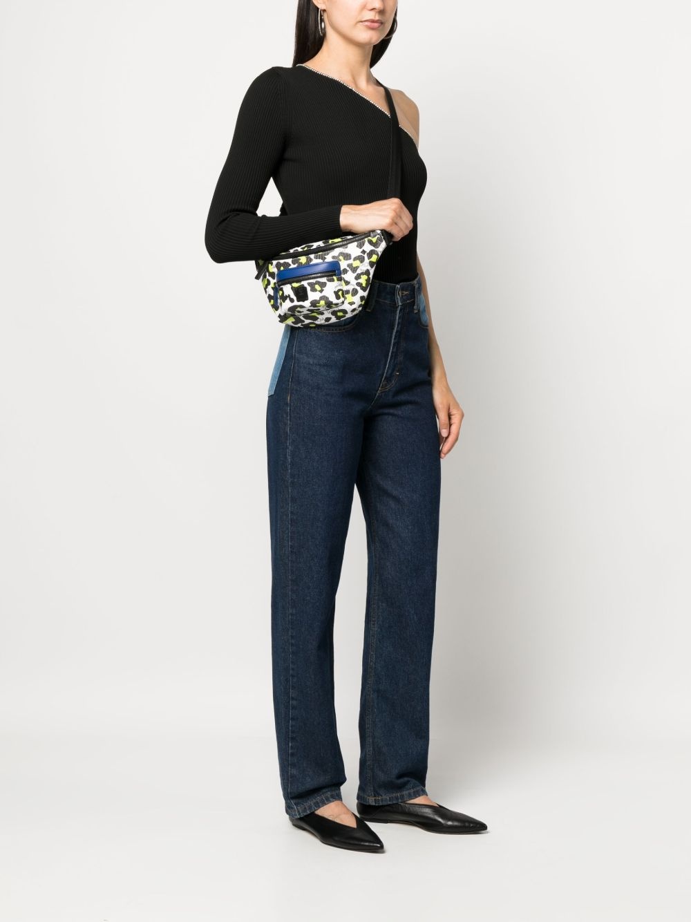 Fursten leopard-print leather belt bag - 2