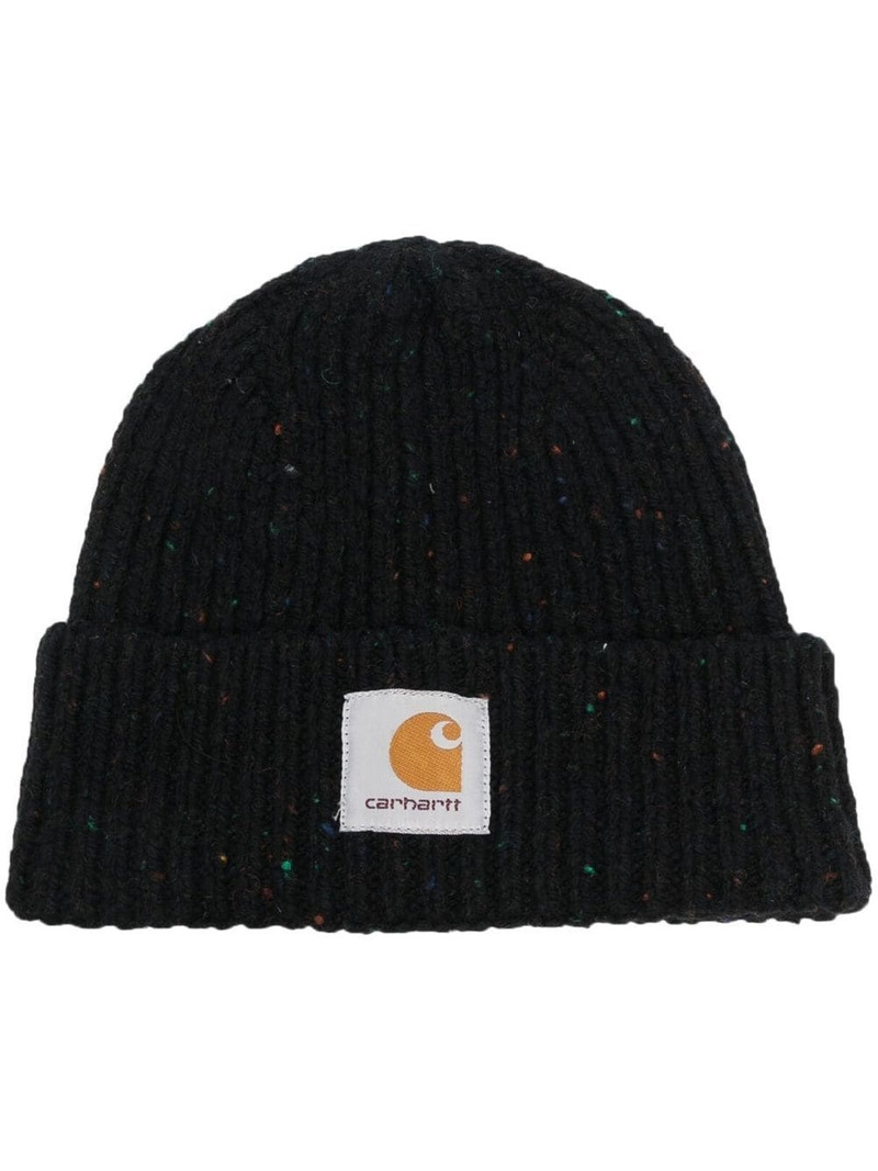 Anglistic logo-patch beanie 1