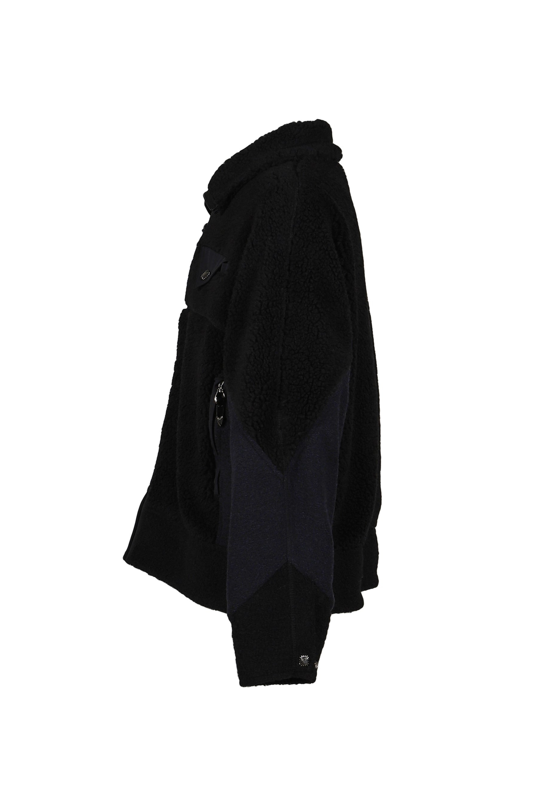 WOOL JERSEY BLOUSON / BLACK - 3