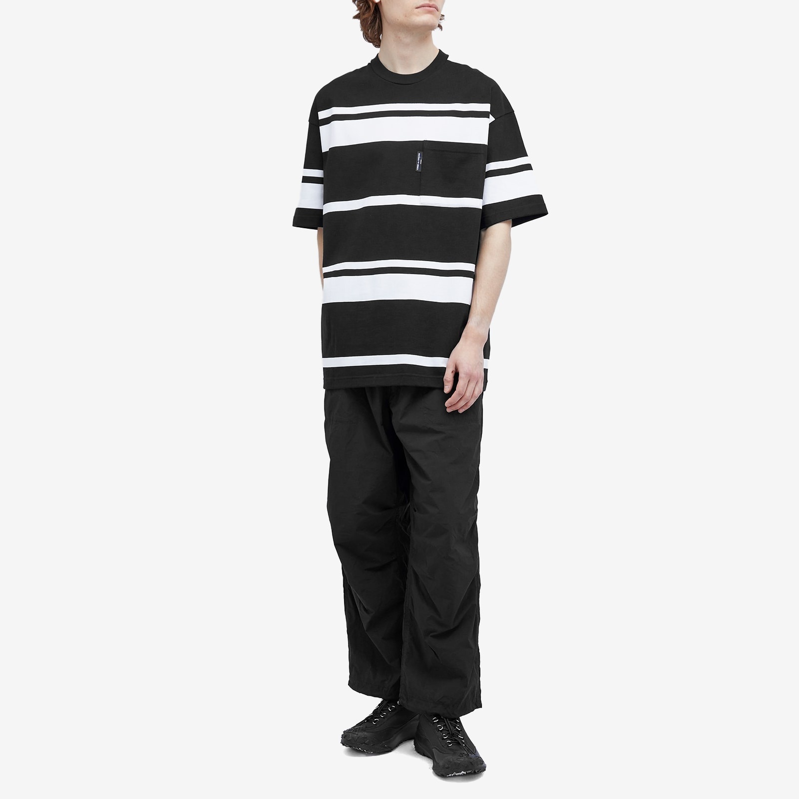 Comme des Garçons Homme Horizontal Stripe Pocket Tee - 4