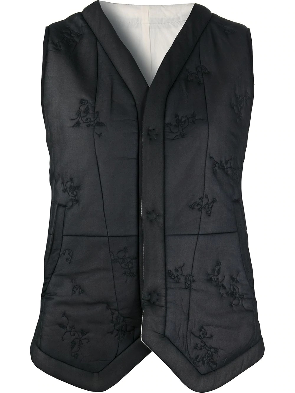 embroidered mulberry silk jacket - 1