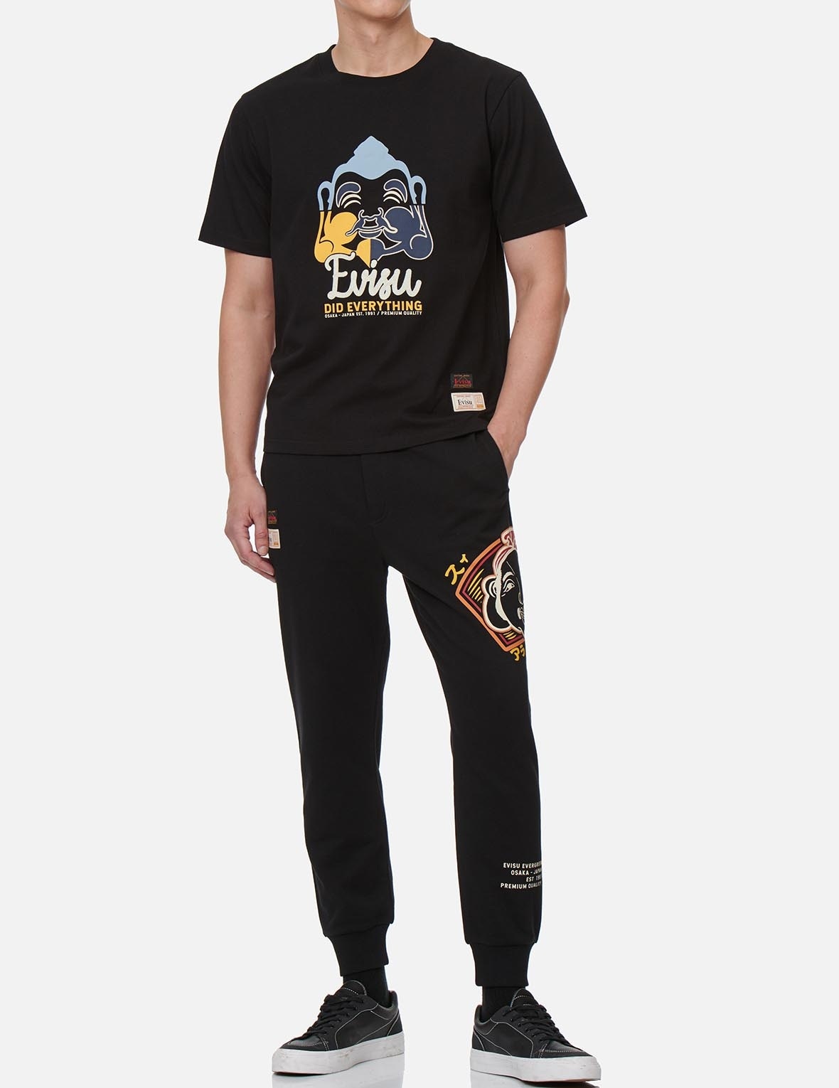 COLOR-BLOCKING GODHEAD PRINT SWEATPANTS - 5