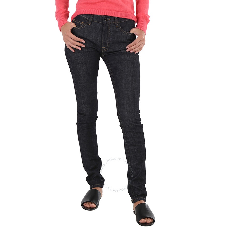 Victoria Beckham Ladies Blue Skinny Star Jeans, Waist Size 25" - 3