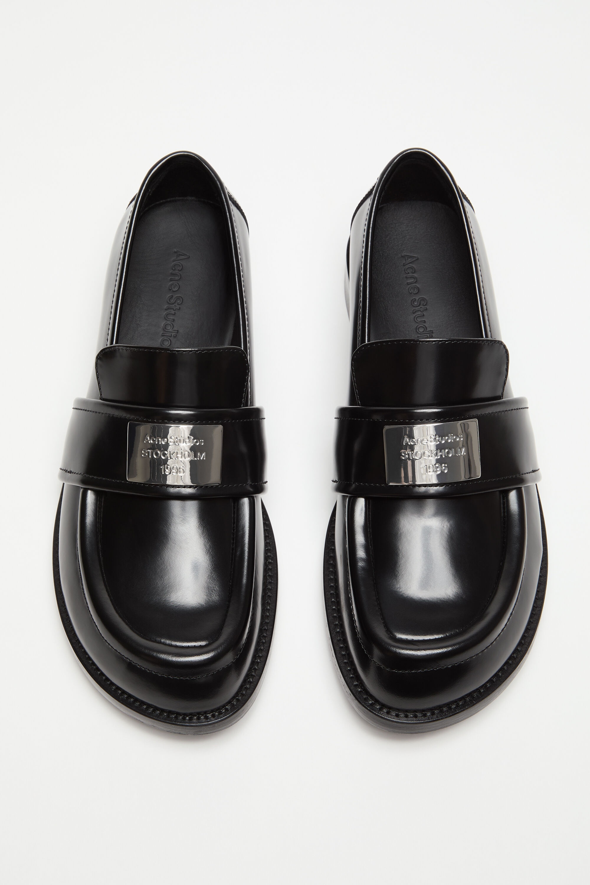 Leather loafers - Black - 3