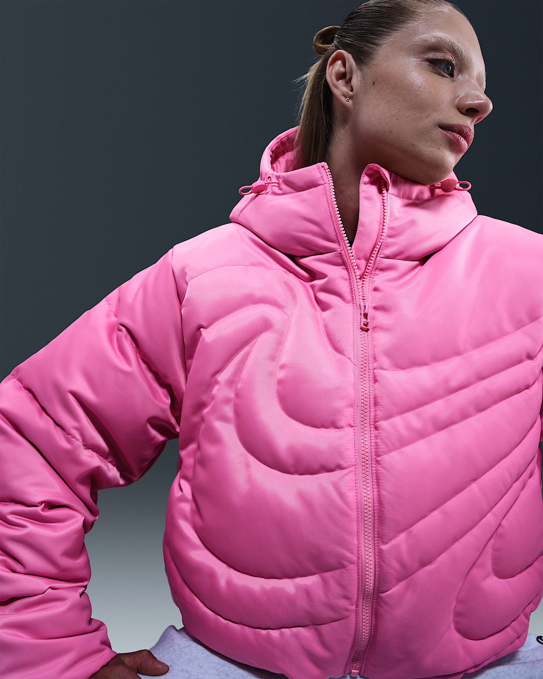 Nike Sportswear Swoosh Series Women's Therma-FIT Oversized Down Puffer Jacket - 3