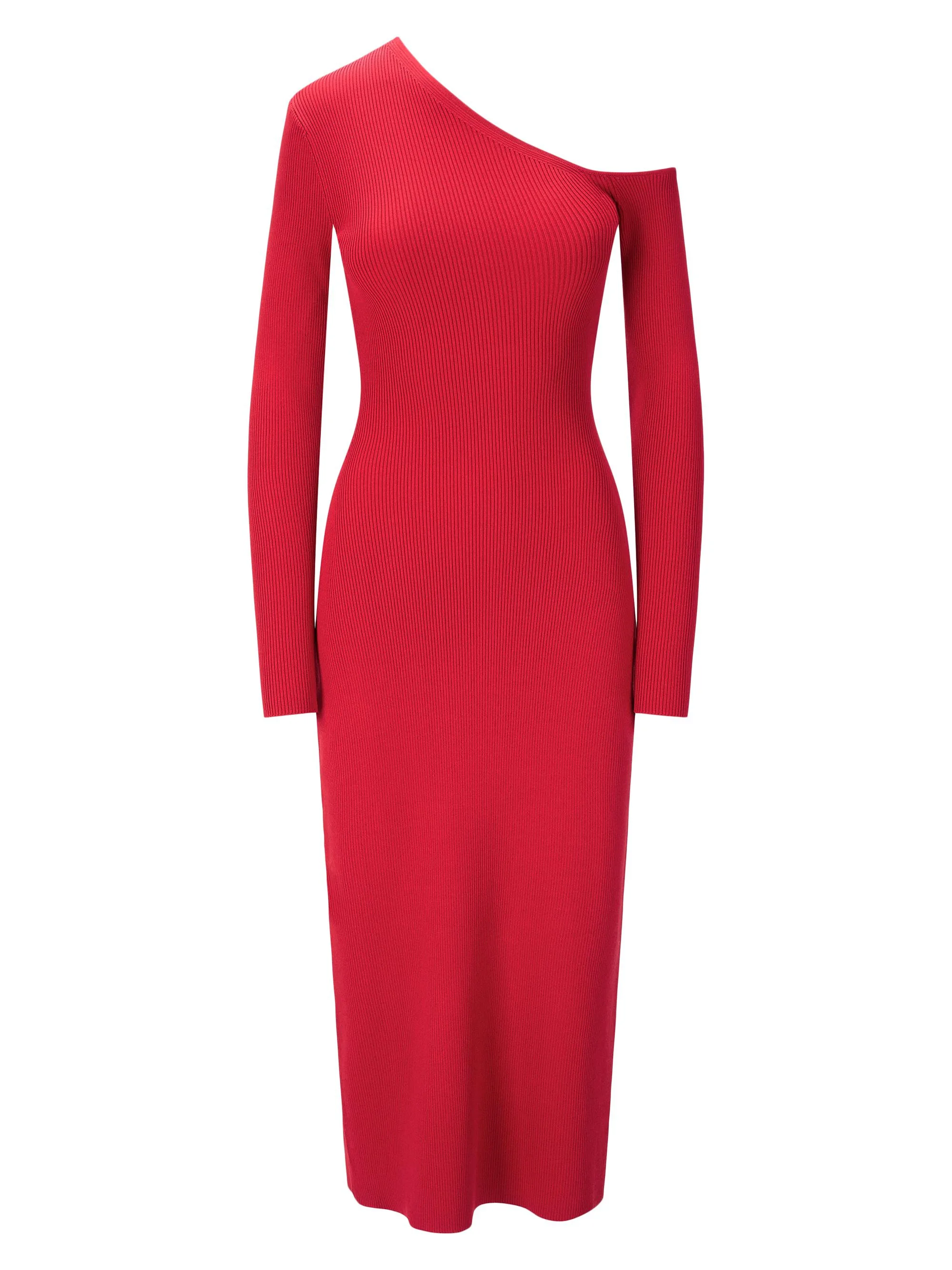 Women's Lois One-Shoulder Sheath Dress - Rouge - 1