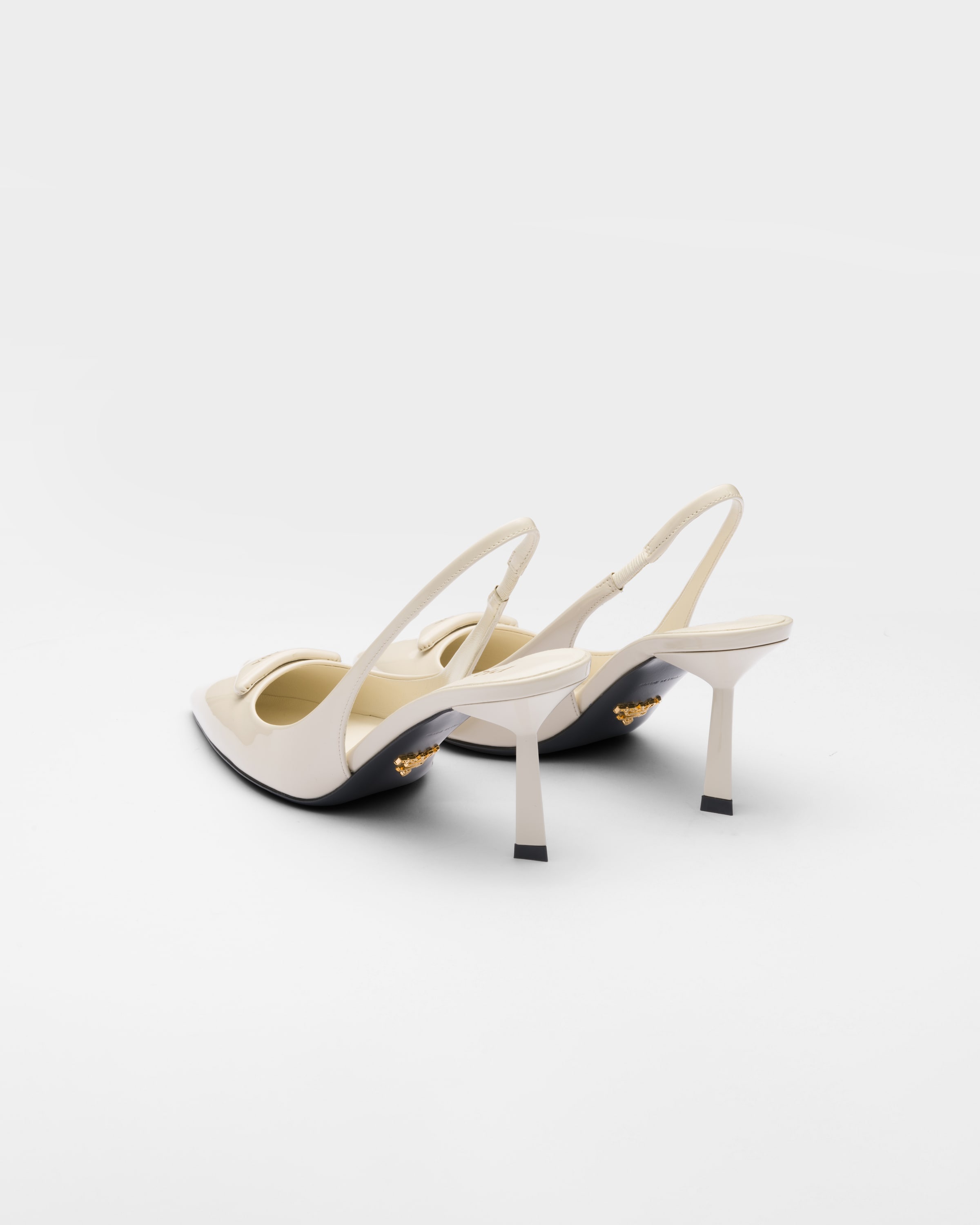 Patent leather slingback pumps - 5