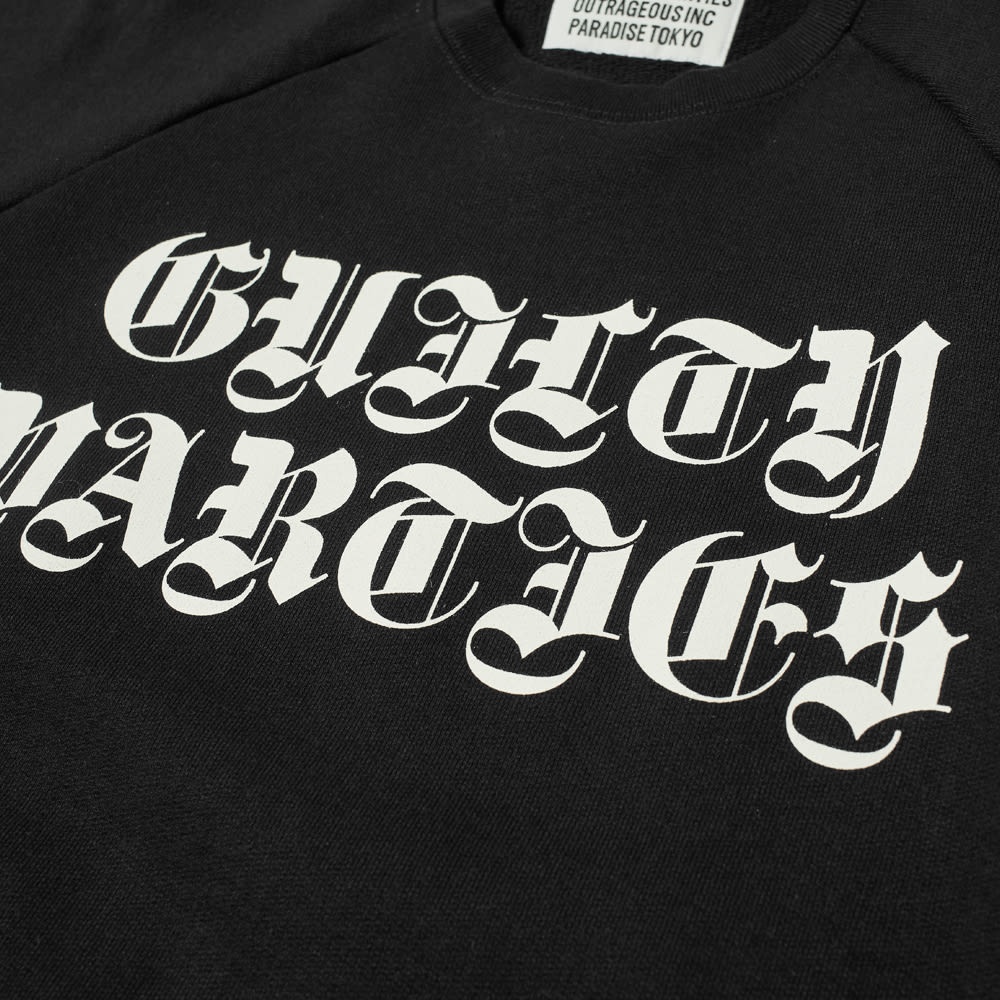 Wacko Maria Washed Heavy Weight Crew Sweat Shirt - 2