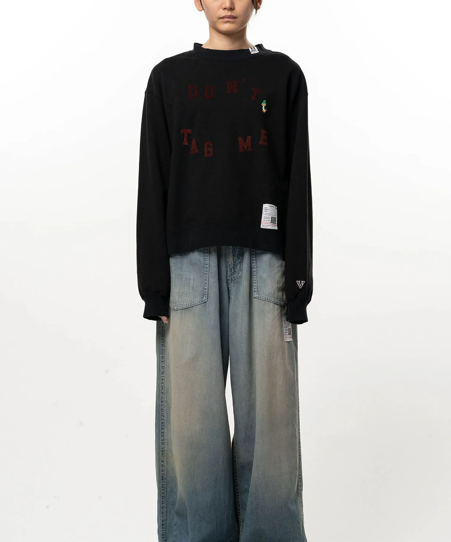 Don't Tag Me. Flocky Printed Sweatshirt - 1