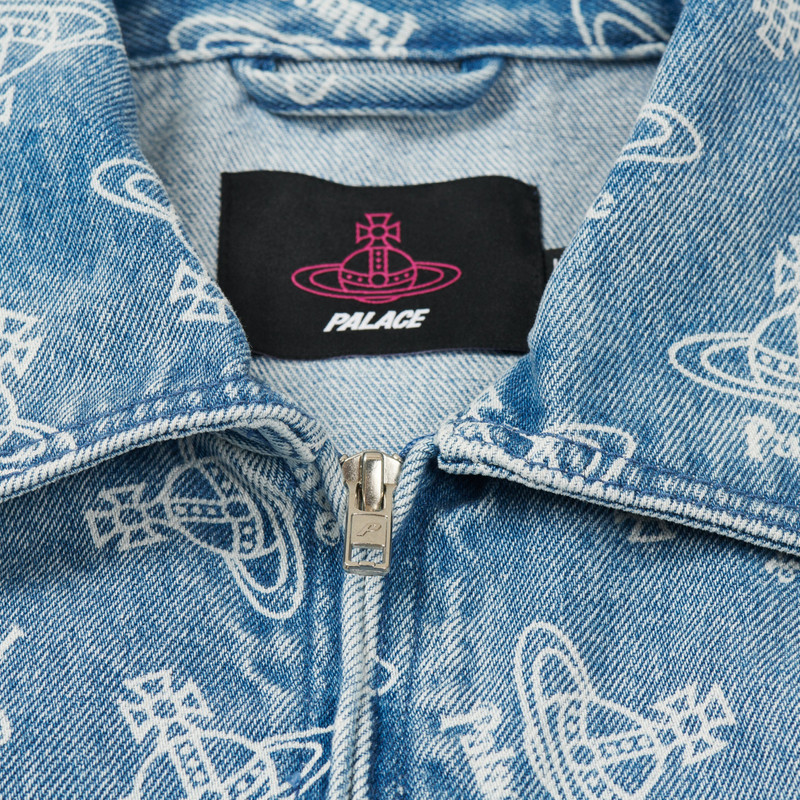 PALACE VIVIENNE WESTWOOD DENIM FLIGHT SUIT ORB STONE WASH 3